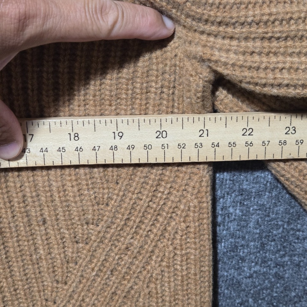 Everlane Felted Wool Cardigan Womens Small Brown Long Sleeve Knit Sweater Button - Picture 7 of 9